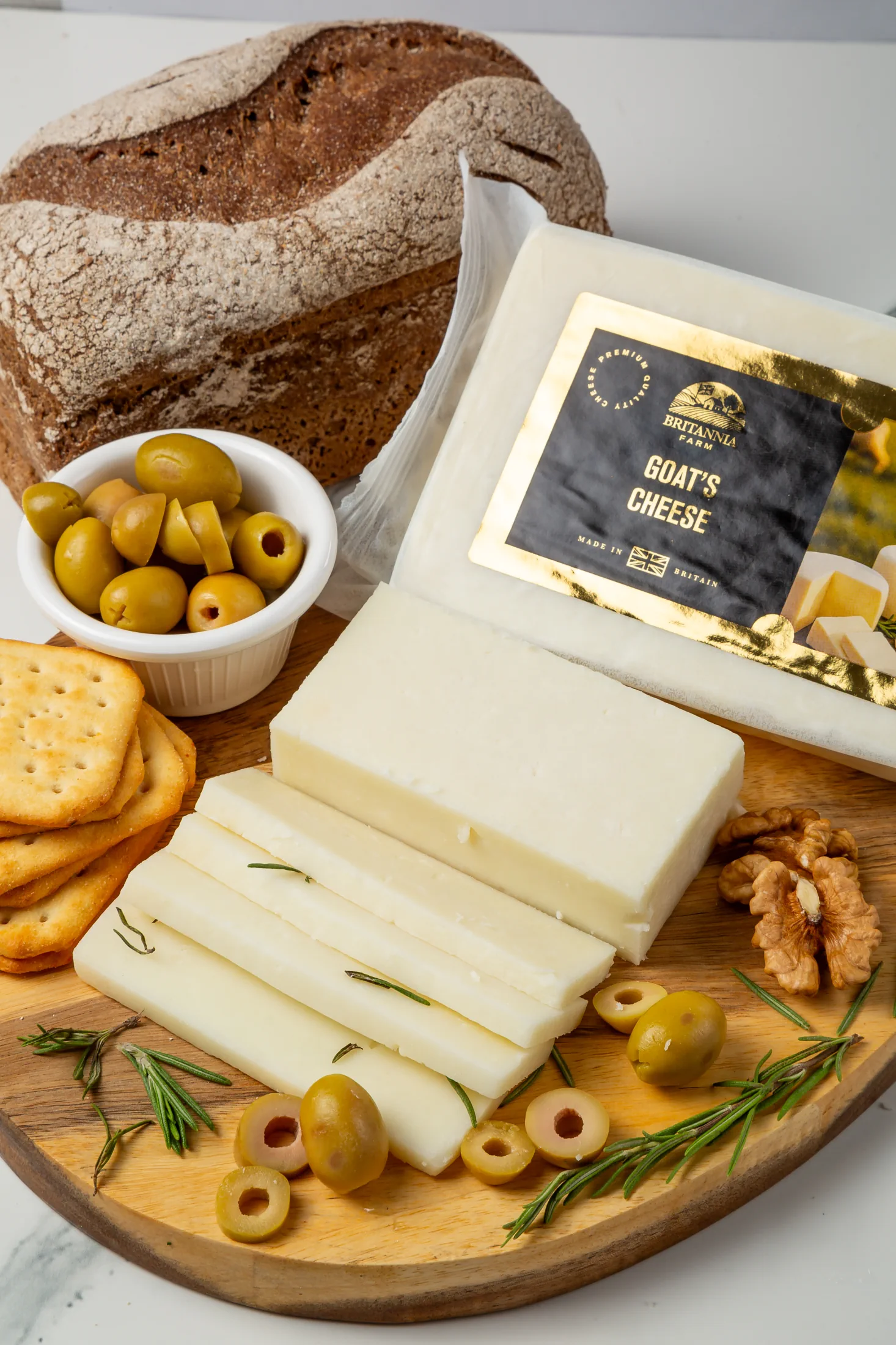 Fresh goat’s milk cheese – soft, creamy, and lightly tangy